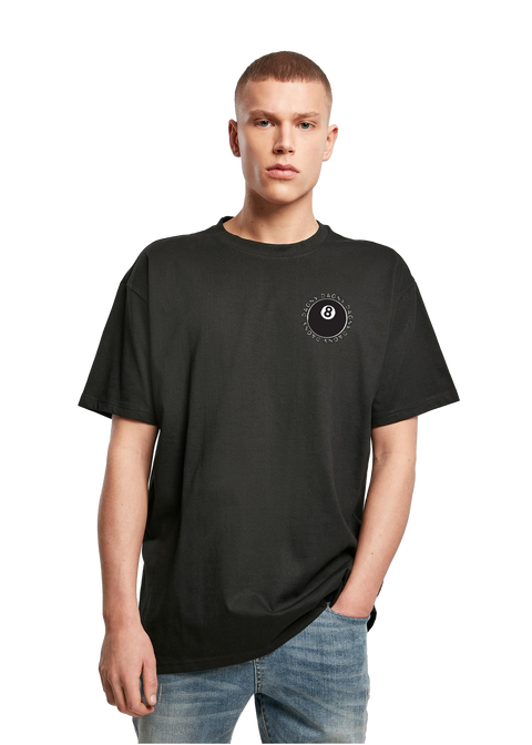 Sort 8 Ball T-skjorte