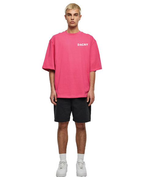Oversized Rosa Dagny T-skjorte